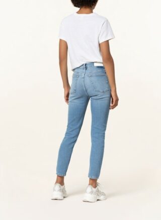 RE/DONE 90s High Rise Ankle Crop 7/8 Skinny Jeans Damen, Blau