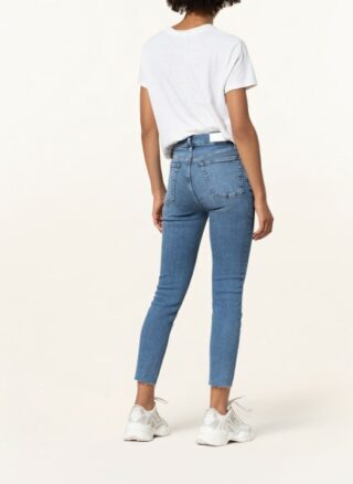 RE/DONE 90s High Rise Ankle Crop 7/8 Skinny Jeans Damen, Blau