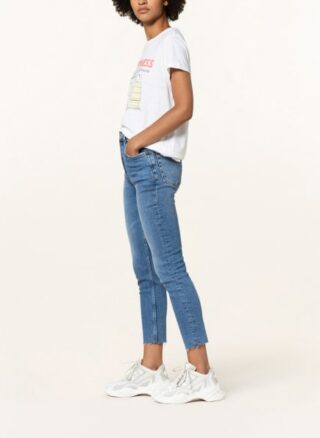 RE/DONE 90s High Rise Ankle Crop 7/8 Skinny Jeans Damen, Blau