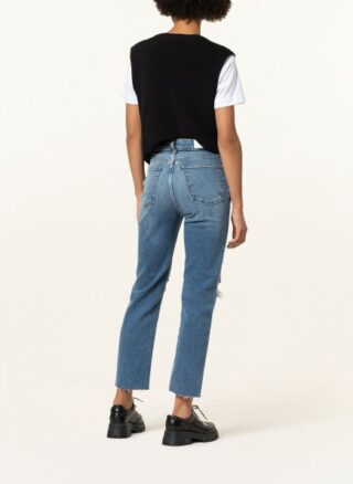 RE/DONE Jeans Straight Leg Jeans Damen, Blau