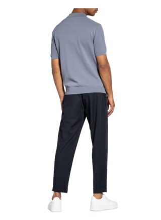 REISS Albany Strick-Poloshirt Herren, Blau