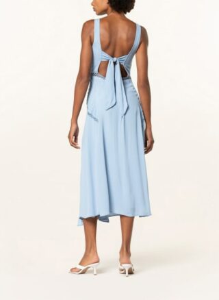 REISS Alberta Ausgestelltes Kleid Damen, Blau