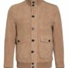 REISS Angel Lederjacke Herren, Braun