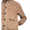 REISS Angel Lederjacke Herren, Braun