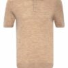 REISS Blair Strick-Poloshirt Herren, Braun
