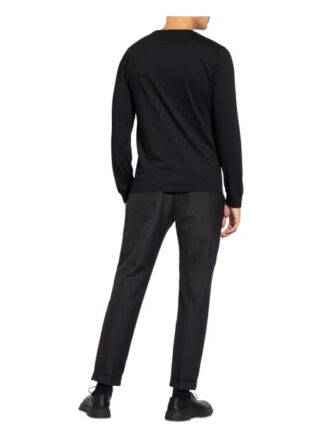 REISS Bruno Longsleeve Herren, Schwarz