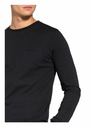 REISS Bruno Longsleeve Herren, Schwarz