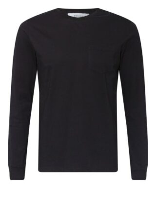 REISS Bruno Longsleeve Herren, Schwarz