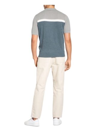 REISS Cairns Strick-Poloshirt Herren, Blau