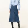 REISS Dottie Blusenshirt Damen, Blau