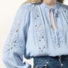 REISS Dottie Blusenshirt Damen, Blau