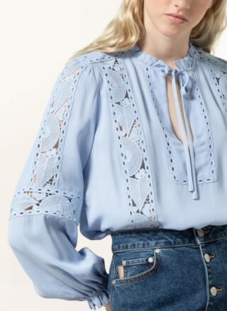 REISS Dottie Blusenshirt Damen, Blau
