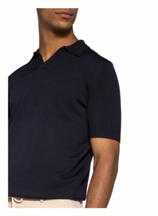 REISS Duchie Strick-Poloshirt Herren, Blau