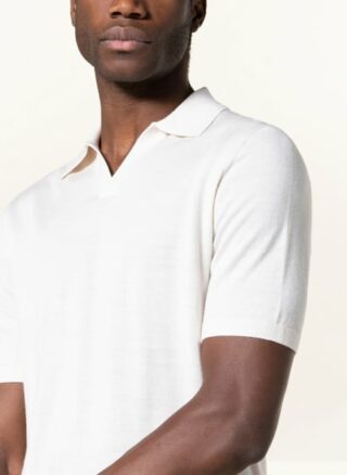 REISS Duchie Strick-Poloshirt Herren, Grau