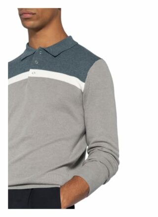 REISS Eastlong Strick-Poloshirt Herren, Beige