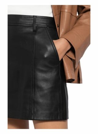 REISS Eliza Lederrock Damen, Schwarz