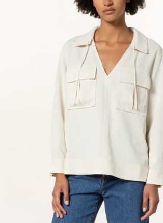 REISS Fleur Blusenshirt Damen, Beige