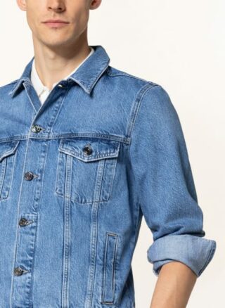 REISS Gato Jeansjacke Herren, Blau