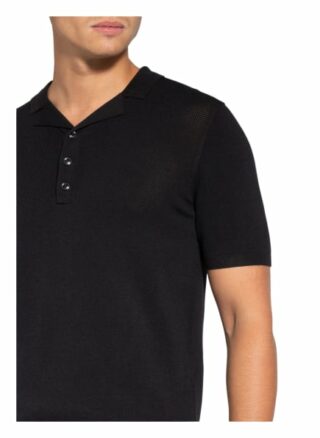 REISS Hali Poloshirt Herren, Schwarz