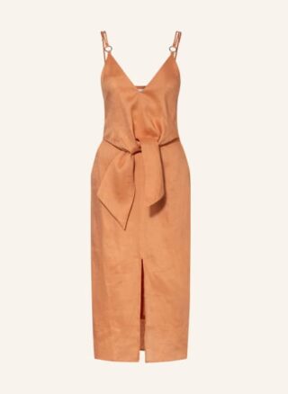 REISS Kay Leinenkleid Damen, Braun