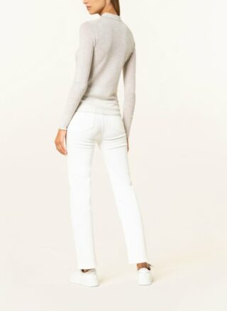 REISS Kim Strick-Poloshirt Damen, Grau