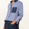 REISS Lianna Hemdbluse Damen, Blau