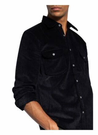 REISS Maldini Cord-Overshirt Herren, Blau