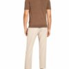 REISS Maxwell Strick-Poloshirt Herren, Braun