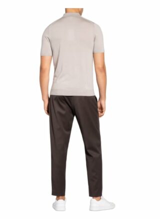 REISS Maxwell Strick-Poloshirt Herren, Grau