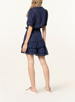 REISS Paulina Ausgestelltes Kleid Damen, Blau