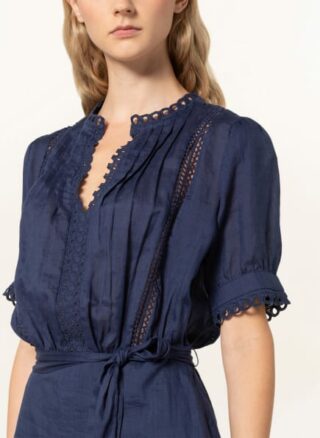 REISS Paulina Ausgestelltes Kleid Damen, Blau