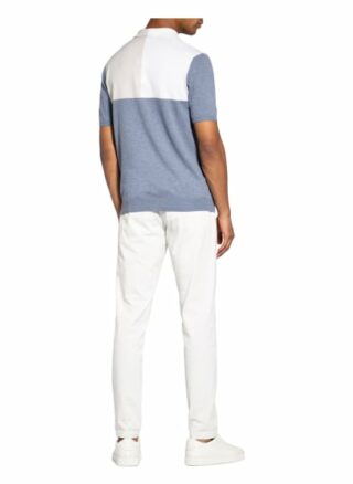REISS Port Strick-Poloshirt Herren, Blau