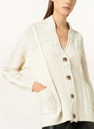 REISS Summer Vintage Strickjacke Damen, Weiß