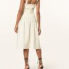 REISS Vita Ausgestelltes Kleid Damen, Gelb