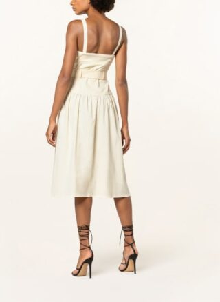 REISS Vita Ausgestelltes Kleid Damen, Gelb