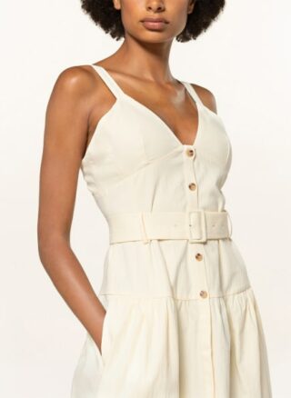 REISS Vita Ausgestelltes Kleid Damen, Gelb