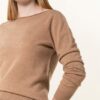 REPEAT Cashmere-Pullover Damen, Braun