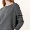 REPEAT Cashmere-Pullover Damen, Grau