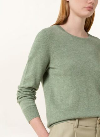 REPEAT Cashmere-Pullover Damen, Grün