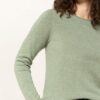 REPEAT Cashmere-Pullover Damen, Grün