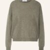 REPEAT Cashmere-Pullover Damen, Grün