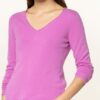 REPEAT Cashmere-Pullover Damen, Pink
