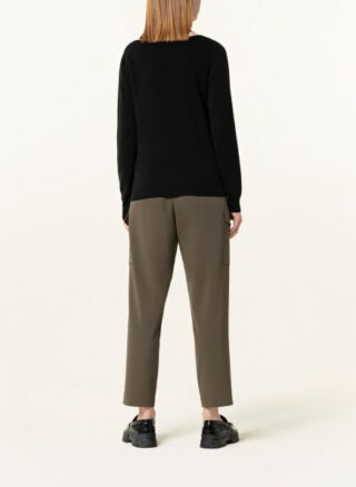 REPEAT Cashmere-Pullover Damen, Schwarz