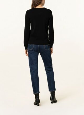 REPEAT Cashmere-Pullover Damen, Schwarz