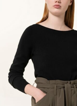 REPEAT Cashmere-Pullover Damen, Schwarz