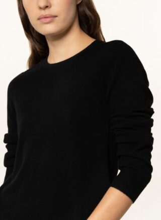 REPEAT Cashmere-Pullover Damen, Schwarz