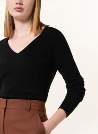 REPEAT Cashmere-Pullover Damen, Schwarz
