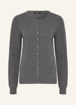 REPEAT Cashmere-Strickjacke Damen, Grau