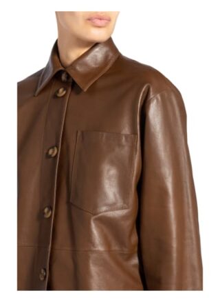REPEAT Lederjacke Damen, Braun