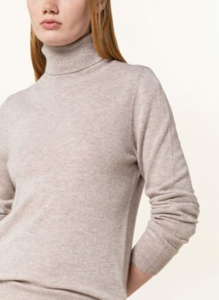 REPEAT Rollkragenpullover Damen, Beige